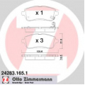 24283.165.1 ZIMMERMANN Комплект тормозных колодок, дисковый тормоз