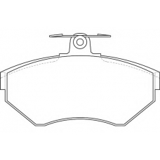 WBP21945A WAGNER LOCKHEED Комплект тормозных колодок, дисковый тормоз