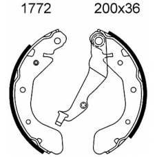 01772 BSF Комплект тормозных колодок