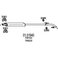 01.51940 MTS Средний глушитель выхлопных газов