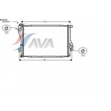 BW2235 AVA Радиатор, охлаждение двигателя