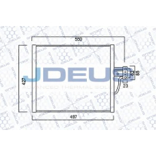 705M07 JDEUS Конденсатор, кондиционер