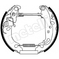 51-0168 METELLI Комплект тормозных колодок