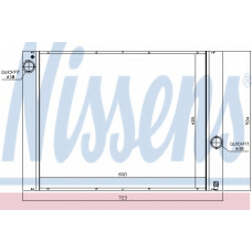 60848 NISSENS Радиатор, охлаждение двигателя