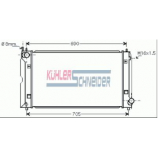 3201461 KUHLER SCHNEIDER Радиатор, охлаждение двигател