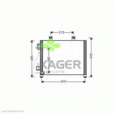 94-5270 KAGER Конденсатор, кондиционер
