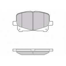 12-1049 E.T.F. Комплект тормозных колодок, дисковый тормоз