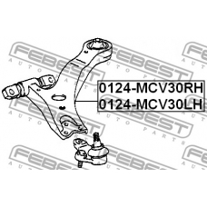 0124-MCV30LH FEBEST Рычаг независимой подвески колеса, подвеска колеса
