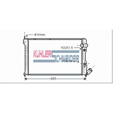 1504701 KUHLER SCHNEIDER Радиатор, охлаждение двигател