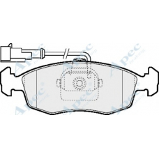 PAD1427 APEC Комплект тормозных колодок, дисковый тормоз