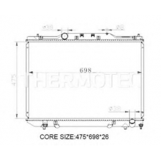 D72005TT THERMOTEC Радиатор, охлаждение двигателя