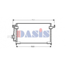 062100N AKS DASIS Конденсатор, кондиционер