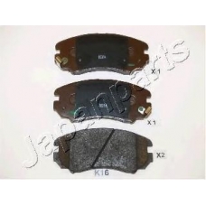 PA-K16AF JAPANPARTS Комплект тормозных колодок, дисковый тормоз