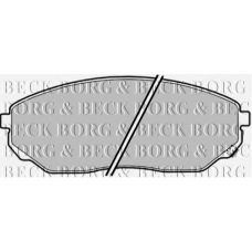 BBP1874 BORG & BECK Комплект тормозных колодок, дисковый тормоз