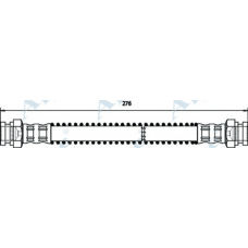 HOS3308 APEC Тормозной шланг