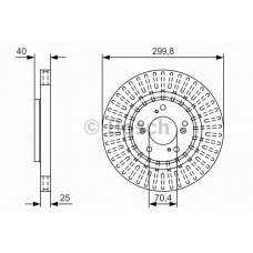 0 986 479 T93 BOSCH Тормозной диск