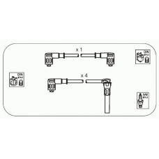 FS8 JANMOR Комплект проводов зажигания