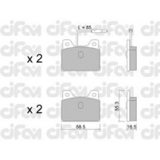 822-084-0 CIFAM Комплект тормозных колодок, дисковый тормоз