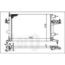 037-017-0023 LORO Радиатор, охлаждение двигателя