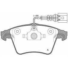 BPA1045.22 OPEN PARTS Комплект тормозных колодок, дисковый тормоз