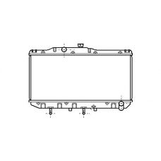 TO2112 AVA Радиатор, охлаждение двигателя