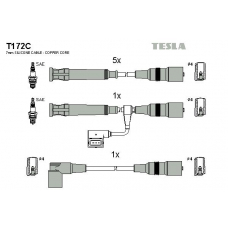 T172C TESLA Комплект проводов зажигания