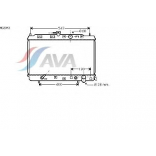 HD2043 AVA Радиатор, охлаждение двигателя