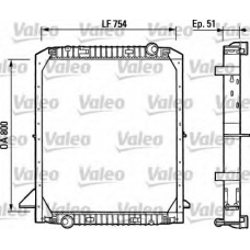 730964 VALEO Радиатор, охлаждение двигателя