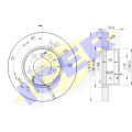 78BD2215-1 ICER Тормозной диск