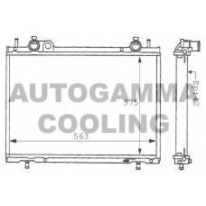 101178 AUTOGAMMA Радиатор, охлаждение двигателя