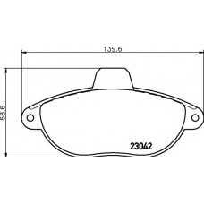 8DB 355 019-251 HELLA PAGID Комплект тормозных колодок, дисковый тормоз