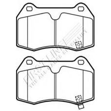 FBP3611 FIRST LINE Комплект тормозных колодок, дисковый тормоз