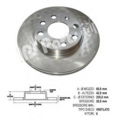 IBT-1W06 IPS Parts Тормозной диск