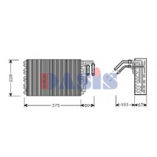 820082N AKS DASIS Испаритель, кондиционер