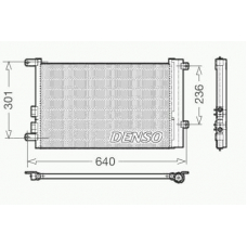 DCN01016 DENSO Конденсатор, кондиционер