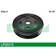 LPD0210 TRW Ременный шкив, коленчатый вал