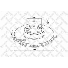 85-00777-SX STELLOX Тормозной диск