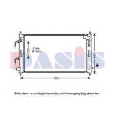 140105N AKS DASIS Радиатор, охлаждение двигателя