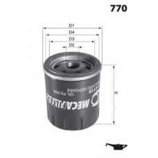 H72 MECAFILTER Масляный фильтр