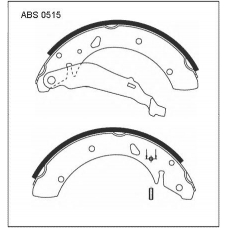ABS0515 Allied Nippon Колодки барабанные