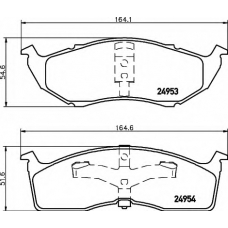 8DB 355 014-971 HELLA Комплект тормозных колодок, дисковый тормоз