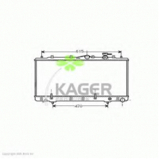 31-3216 KAGER Радиатор, охлаждение двигателя