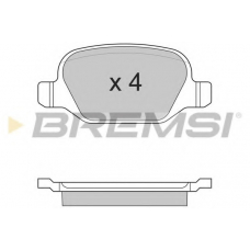 BP2891 BREMSI Комплект тормозных колодок, дисковый тормоз