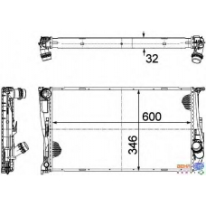 8MK 376 754-021 HELLA Радиатор, охлаждение двигателя