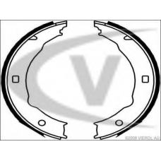 V42-4137 VEMO/VAICO Комплект тормозных колодок, стояночная тормозная с