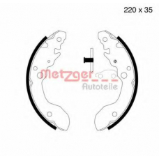 MG 668 METZGER Комплект тормозных колодок
