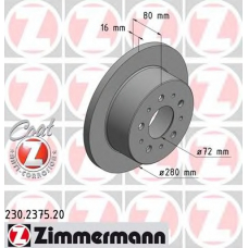 230.2375.20 ZIMMERMANN Тормозной диск