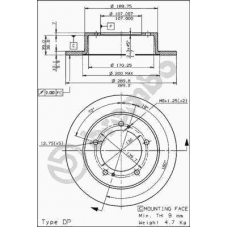 08.4994.10 BREMBO Тормозной диск