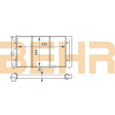 2109125 BEHR Radiator