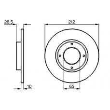 0 986 478 782 BOSCH Тормозной диск